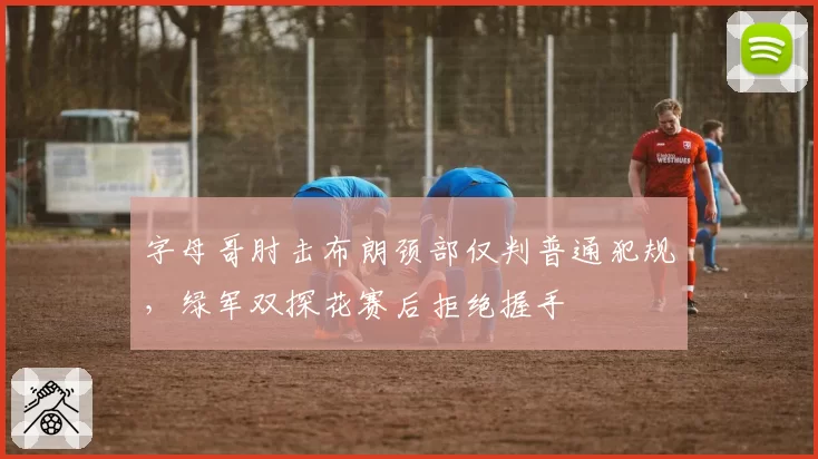 字母哥肘击布朗颈部仅判普通犯规，绿军双探花赛后拒绝握手