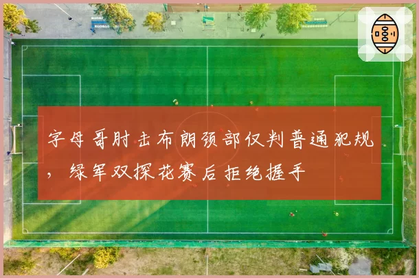 字母哥肘击布朗颈部仅判普通犯规，绿军双探花赛后拒绝握手